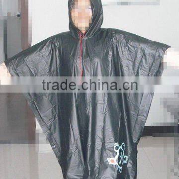 Outdoor waterproof rain poncho pvc clothes