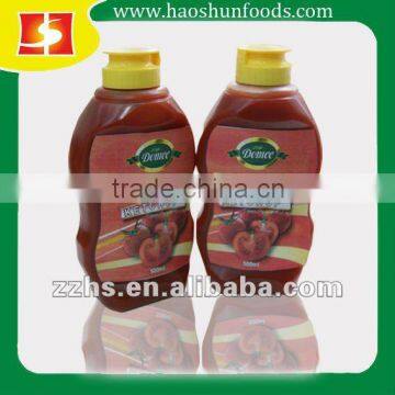 Tomato Ketchup in plastic bottle 500g tomato sauce