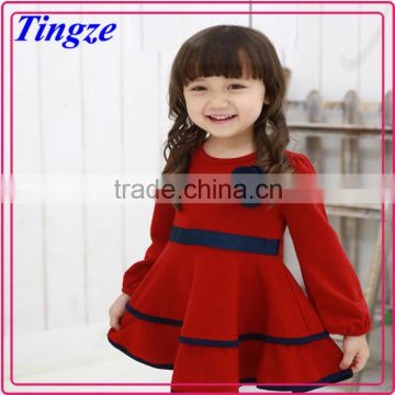 Wholesale latest 1-6 years old baby girl dress kids christmas winter long sleeve tutu party dress