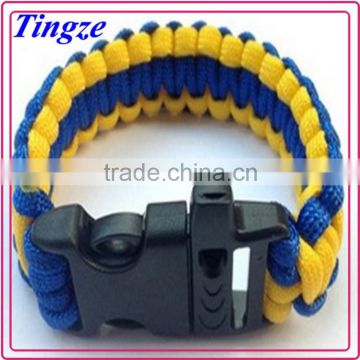 The newest fashion paracord survival bracelet wholesale HZ282