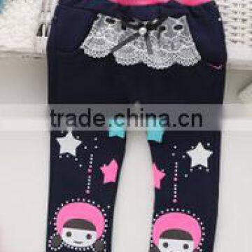 2015 New Style Girl Leggings, Baby Pants With Lace, Cotton Top Quality photo-3