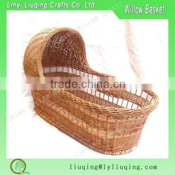 bassinet wicker baby basket, baby wicker moses basket,wicker baby pram basket