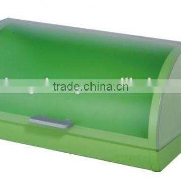 colored plastic bread bin