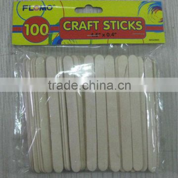 Natural Color 114x 10 x 2mm 50pcs/bag Wooden Ice Cream Sticks                        
                                                Quality Choice