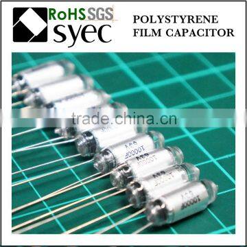 Tight Tolerances Radial Lead 102J 50V Polystyrene Film Capacitor