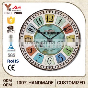 Embroidery Design Oem Old Fashioned Vintage Clock Wall 2016