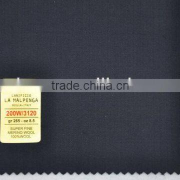 Top quality 100% merino wool suit fabric