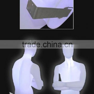 plastic light male torso/half upper mannequin