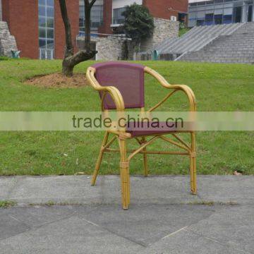 Outdoor furniture bamboo look dining chair