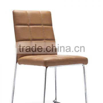 Z629 Stackable Black and White Leather Dinner Chair photo-4