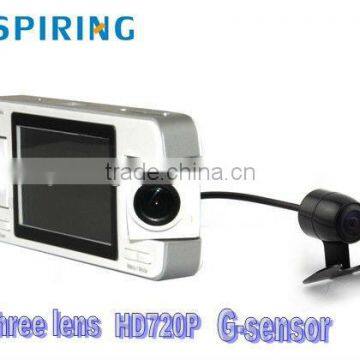 HD720P with three separate lens dual lens camera