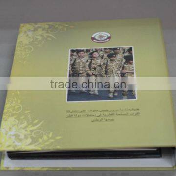 Hardcover photo album with 3d printing paper,Cheap printing adhesive paper with 3D printing effect