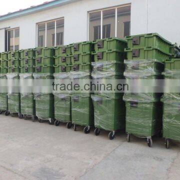 660L plastic wheelie bin