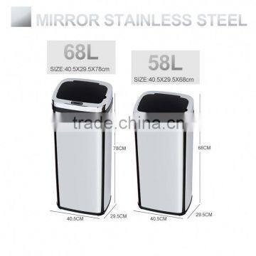 8 10 13 Gallon Infrared Touchless Dustbin Stainless Steel Waste Bin Food Waste Bins SD-007 photo-4