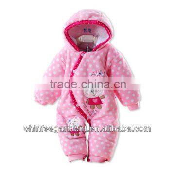 Coral Velvet Baby Suits For Girls