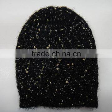 high quality chunky special yarn knitted beanie hat & loop set