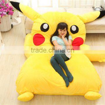 Newest Design Japan Stuffed Giant Pikachu Plush Bed Mattress With Memory Foam Sleepsuit Pokemon go Airbed Pikachu Mattress Sofa photo-6
