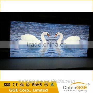 Gaint size frameless fabric led light box outside with silk signboard