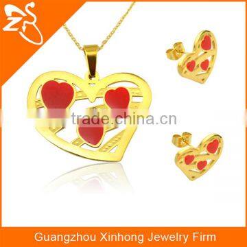 Western Circular Butterfly Stainless Steel Necklace And Earring Ring Wedding Jewelry Sets photo-6