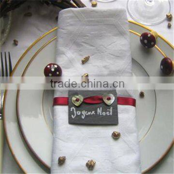 Eco-friendly slate napkin ring/napkin ring/slate ring napkin