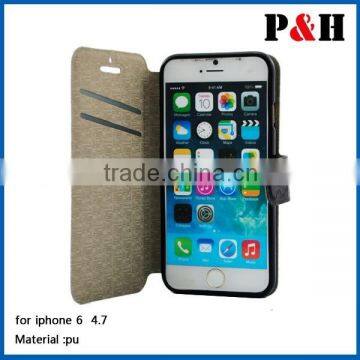 For iphone leather flip case with factory filp leather case cover