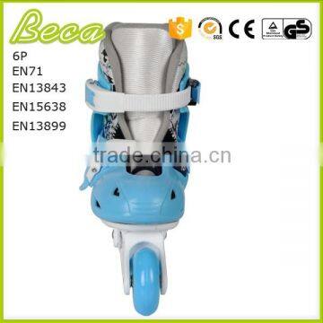 Foshan Factory Sales Pvc Wheel 608 Bearing Blue Kids Roller Skate With Flashing Quality Choice photo-4
