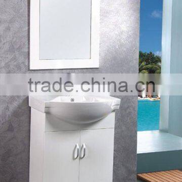 Small size white MDF bathroom vanity