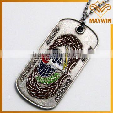 Made in China custom military metal dog tag