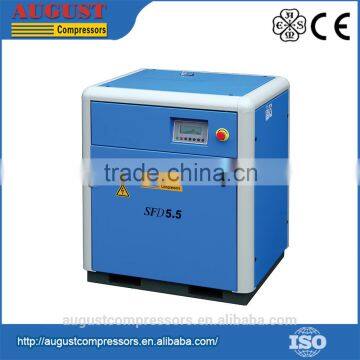 SFD5.5A 5.5KW/7.5HP 7 Bar AUGUST Stationary Air Cooled Screw Small Air Compressor