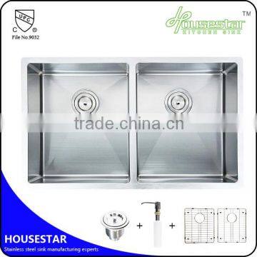 Modern kitchen aid UPC 304 stainless steel handmade kitchen sink under counter