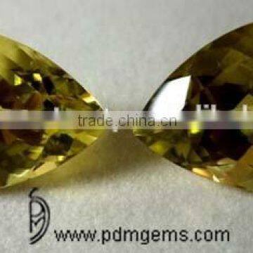 Lemon Quartz Gemstone Pear For Gold Band From Manufacturer/Wholesaler