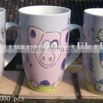 16oz Large Ceramic Drinking Mugs/Cups Wholesale Liling