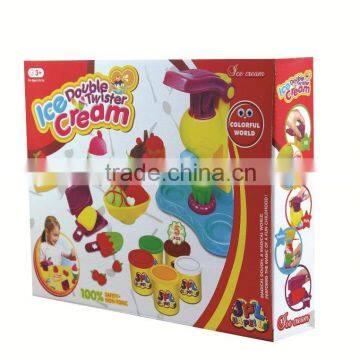 Best selling childrens game Playdough Double-flavored ice cream modeling clay