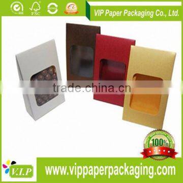 CHINA MAKER CUSTOM LOGO PRINT PAPER CHOCOLATE WINDOW CANDY BOXES