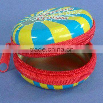 Mini zipper tin box set