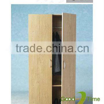 modern kd melamine double door wardrobe design factory