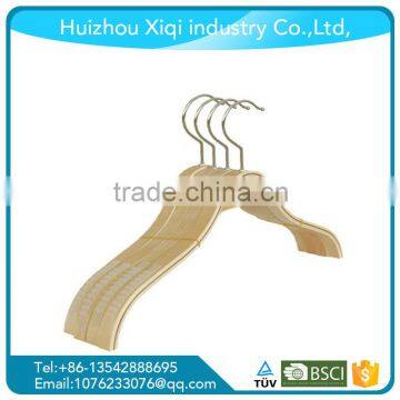 Wooden Cloth Hanger/Jacket Hangers,wood Hanger Machine,wonder Hanger Nickel-Plated Hook, Natural Finish photo-3