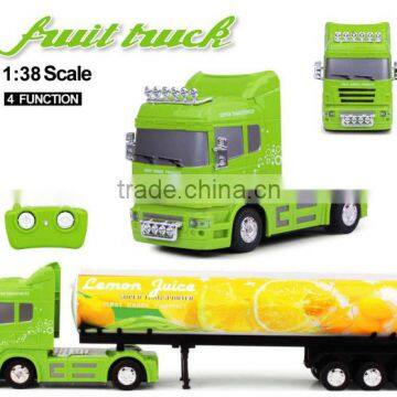 2014 New design remote control toy fruit truck toy for kids