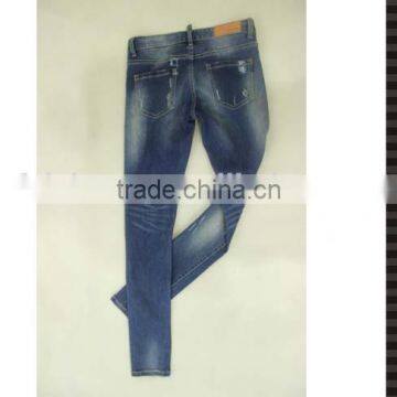 Ladies Jeans Top Design With Multiple Washing Effects photo-3