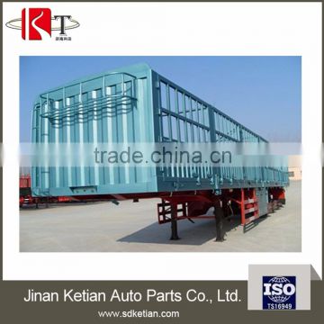 3 Axles 60T cargo carrier side wall semi trailer cheap price for sale