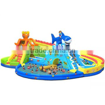 commercial inflatable water park