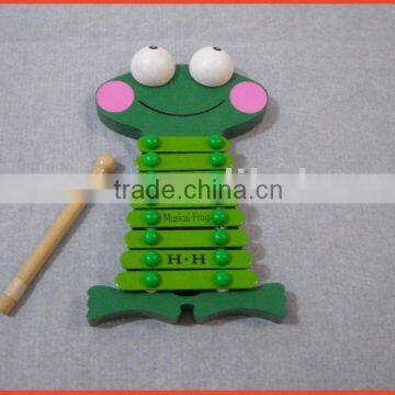 2012 wood frog xylophone toy for children