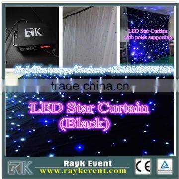 China wholesale DMX ceiling LED curtain /led star curtain/LED Star Cloth for sale