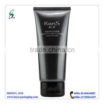 packaging container cosmetic plastic tube with flip top cap