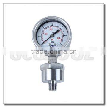 High Quality 2.5 Inch All Stainless Steel Oil Filled Pressure Gauge With Diaphragm Seal photo-3