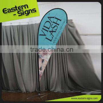 NO MOQ OEM Custom Advertising Polyester Fabric Promotion Advertising Teardrop Promotional Feather Banner