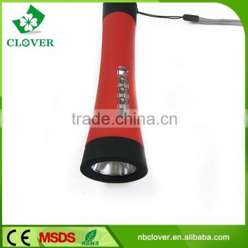 High power portable 1+4 Led plastic chinese led flashlight