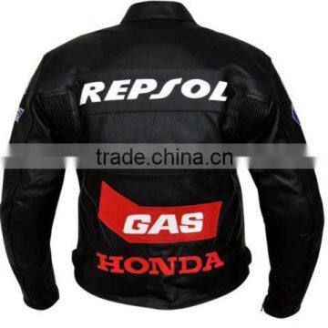 Leather Motorbike Honda Jacket/Racing Leather Jacket/Race Replica Motorcycle Jacket