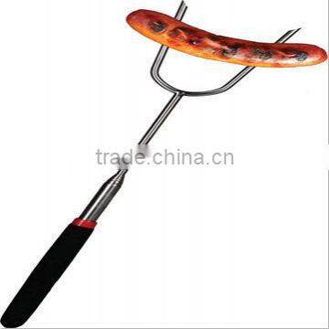 Telescopic Handy Stainless Steel Long Handle Barbecue Fork