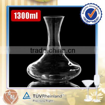 handblown high quality 1800ml fancy glass wine decanter